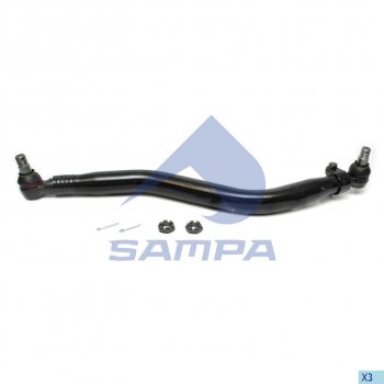 6 199 р. Тяга рулевая VOLVO RENAULT продольная L=830мм SAMPA SAMPA 097.859-01  с доставкой в г. Кемерово. Увеличить фотографию 1