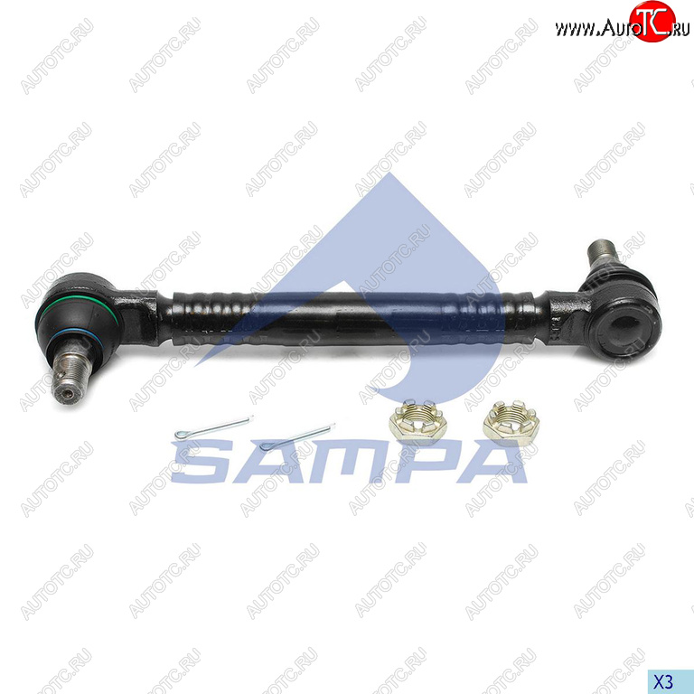 2 199 р. Стойка стабилизатора VOLVO RENAULT заднего (L=380) SAMPA SAMPA 097.866-01  с доставкой в г. Кемерово