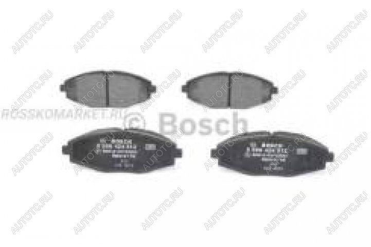 1 699 р. Колодки тормозные передние (4шт.) BOSCH Daewoo Lanos T100 дорестайлинг, седан (1997-2002)  с доставкой в г. Кемерово