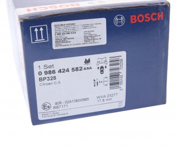 2 999 р. Колодки тормозные передние (4шт.) BOSCH CITROEN C5 RD дорестайлинг, седан (2008-2017)  с доставкой в г. Кемерово. Увеличить фотографию 4