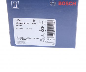 2 999 р. Колодки тормозные задние (4шт.) BOSCH Mercedes-Benz ML class W163 рестайлинг (2001-2005)  с доставкой в г. Кемерово. Увеличить фотографию 4