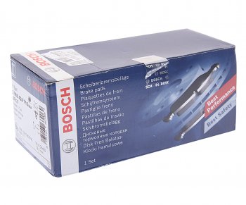 2 799 р. Колодки тормозные передние (4шт.) BOSCH Nissan X-trail 1 T30 дорестайлинг (2000-2003)  с доставкой в г. Кемерово. Увеличить фотографию 3