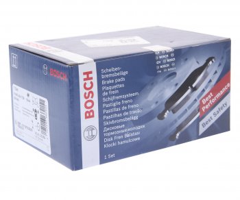 2 199 р. Колодки тормозные передние (4шт.) BOSCH Hyundai Santa Fe SM (2000-2012)  с доставкой в г. Кемерово. Увеличить фотографию 3