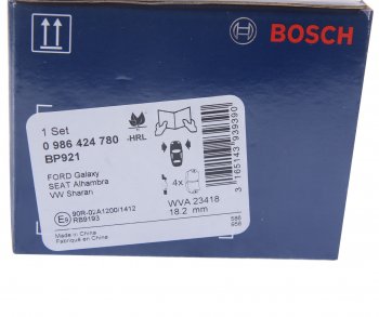 4 649 р. Колодки тормозные передние (4шт.) BOSCH Ford Galaxy WGR минивэн, дорестайлинг (1995-2000)  с доставкой в г. Кемерово. Увеличить фотографию 4