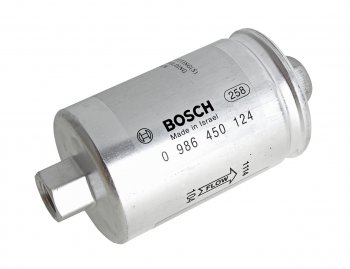 729 р. Фильтр топливный ВАЗ инжектор тонкой очистки (гайка) BOSCH BOSCH 0986450124  с доставкой в г. Кемерово. Увеличить фотографию 1