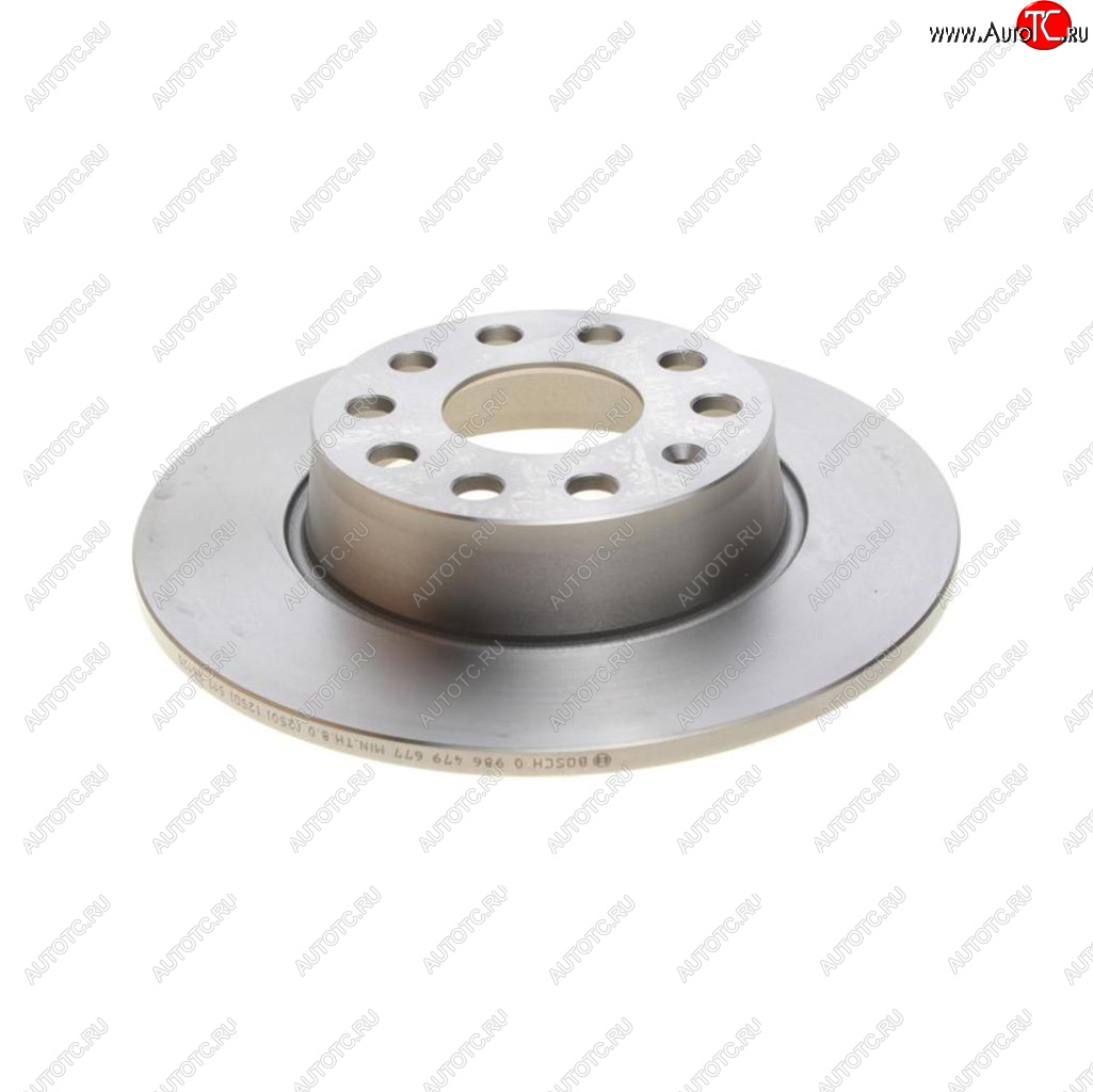 3 699 р. Диск тормозной VW Golf (09-13),Jetta (05-10) AUDI A3 (03-12) задний (1шт.) BOSCH BOSCH 0986479677  с доставкой в г. Кемерово