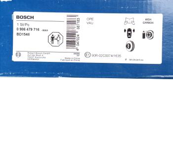 6 699 р. Диск тормозной RENAULT Master передний (1шт.) BOSCH BOSCH 0986479716  с доставкой в г. Кемерово. Увеличить фотографию 5