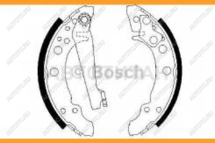 1 569 р. Колодки тормозные стояночного тормоза (4шт.) BOSCH Audi 80 B4 седан (1992-1996)  с доставкой в г. Кемерово