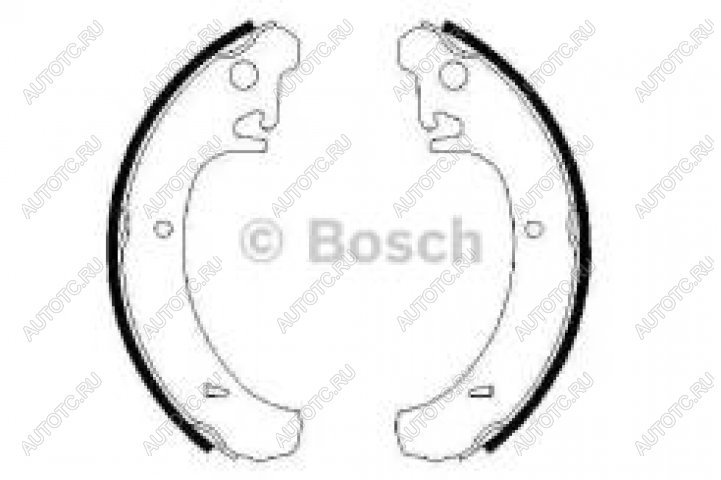 2 169 р. Колодки тормозные задние барабанные 4шт. BOSCH Лада 2108 (1984-2003)  с доставкой в г. Кемерово
