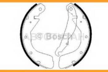 1 679 р. Колодки тормозные задние барабанные (4шт.) BOSCH Chevrolet Lacetti седан (2002-2013)  с доставкой в г. Кемерово. Увеличить фотографию 1