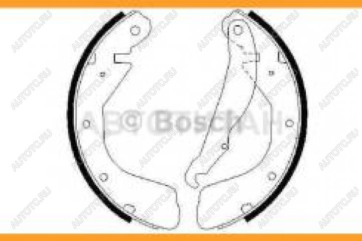 1 679 р. Колодки тормозные задние барабанные (4шт.) BOSCH Opel Astra F седан рестайлинг (1994-1998)  с доставкой в г. Кемерово