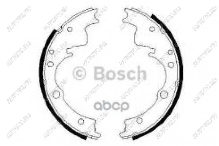 10 599 р. Колодки тормозные задние барабанные 4шт. BOSCH Iveco Daily фургон (2014-2019)  с доставкой в г. Кемерово