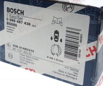 1 799 р. Колодки тормозные задние барабанные 4шт. BOSCH Suzuki Liana седан (2001-2008)  с доставкой в г. Кемерово. Увеличить фотографию 4