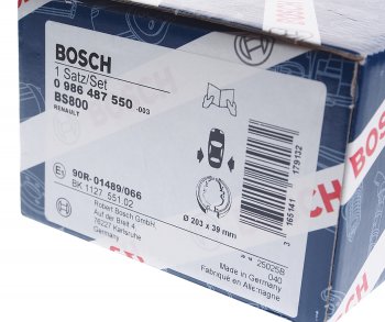 1 649 р. Колодки тормозные задние барабанные 4шт. BOSCH Renault Megane KA универсал рестайлинг (1999-2003)  с доставкой в г. Кемерово. Увеличить фотографию 4