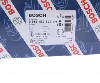 2 599 р. Колодки тормозные задние барабанные (4шт.) BOSCH Fiat Palio 178 хэтчбэк 5 дв. 1-ый рестайлинг (2003-2007)  с доставкой в г. Кемерово. Увеличить фотографию 3