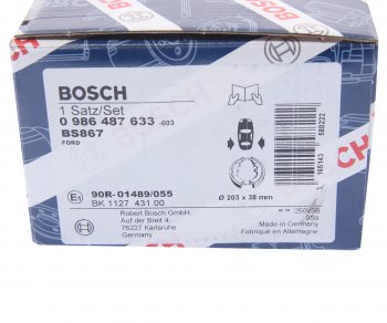 2 459 р. Колодки тормозные задние барабанные (4шт.) BOSCH Ford Focus 1 седан дорестайлинг (1998-2002)  с доставкой в г. Кемерово. Увеличить фотографию 4