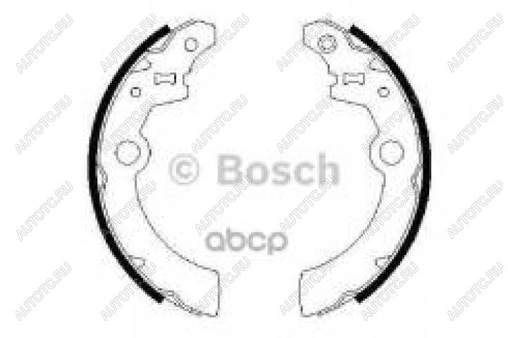 1 499 р. Колодки тормозные задние барабанные (4шт.) BOSCH технику из списка применимости  с доставкой в г. Кемерово