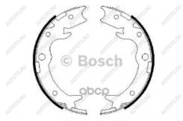 1 839 р. Колодки тормозные задние барабанные (4шт.) BOSCH Honda Accord 7 CL седан дорестайлинг (2002-2005)  с доставкой в г. Кемерово