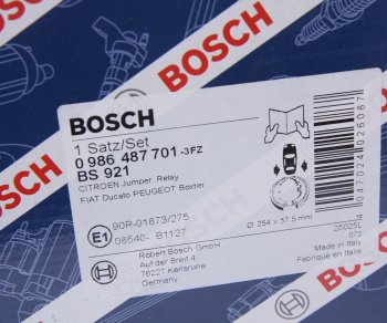 3 699 р. Колодки тормозные задние барабанные 4шт. BOSCH Fiat Ducato 250 (2006-2014)  с доставкой в г. Кемерово. Увеличить фотографию 4