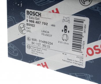 2 799 р. Колодки тормозные задние стояночного тормоза (4шт.) BOSCH Fiat Punto 188 хэтчбэк 5 дв. дорестайлинг (1999-2003)  с доставкой в г. Кемерово. Увеличить фотографию 4