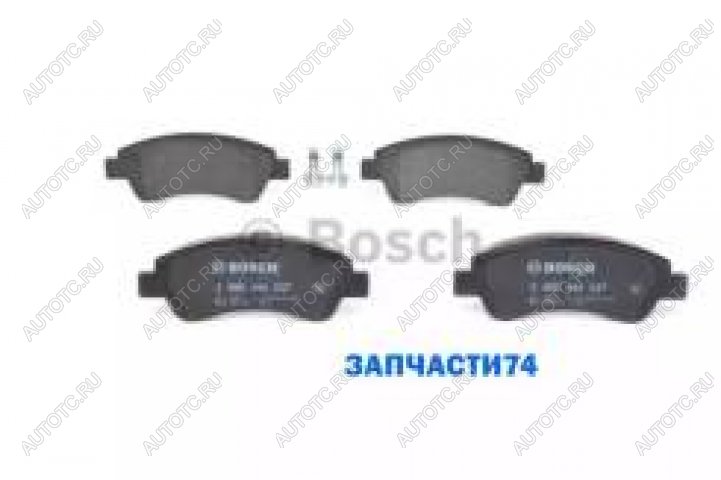 1 899 р. Колодки тормозные передние (4шт.) BOSCH Peugeot 206 седан 2B рестайлинг (2006-2009)  с доставкой в г. Кемерово