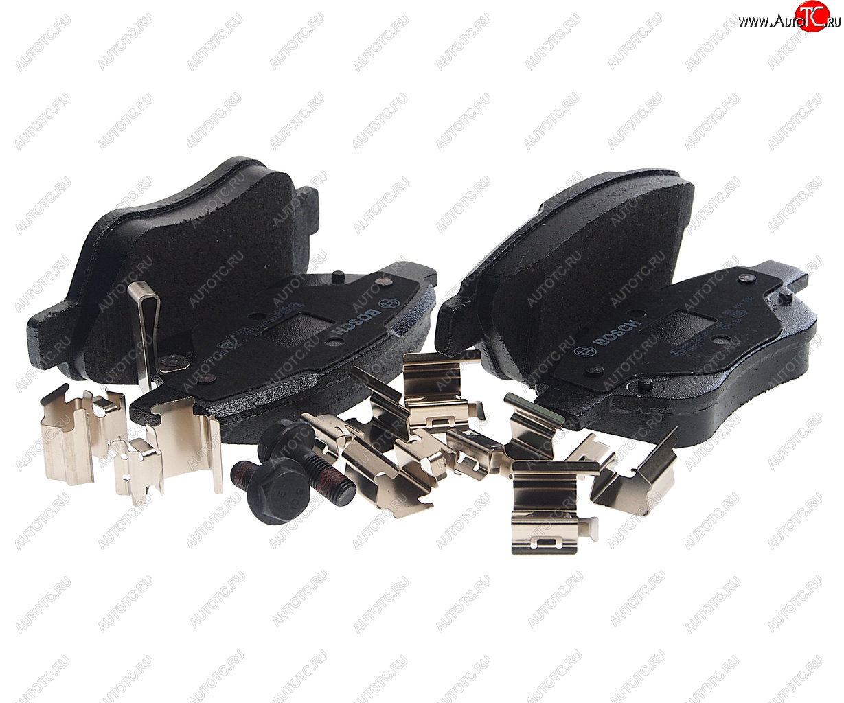 3 579 р. Колодки тормозные передние (4шт.) BOSCH Opel Corsa D   дорестайлинг, хэтчбэк 5 дв. (2006-2010)  с доставкой в г. Кемерово