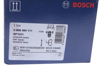 3 799 р. Колодки тормозные передние (4шт.) BOSCH CITROEN Jumpy (2016-2022)  с доставкой в г. Кемерово. Увеличить фотографию 4