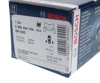 2 099 р. Колодки тормозные задние (4шт.) BOSCH Toyota Camry XV40 дорестайлинг (2006-2008)  с доставкой в г. Кемерово. Увеличить фотографию 3