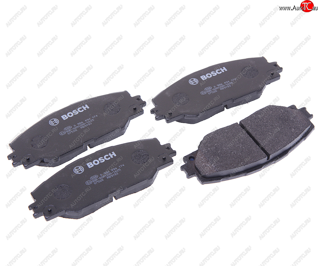 2 499 р. Колодки тормозные передние (4шт.) BOSCH Toyota Auris E150 хэтчбэк 5 дв. дорестайлинг (2006-2010)  с доставкой в г. Кемерово