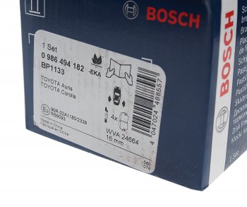 2 079 р. Колодки тормозные задние (4шт.) BOSCH Toyota Auris E150 хэтчбэк 5 дв. рестайлинг (2010-2012)  с доставкой в г. Кемерово. Увеличить фотографию 3