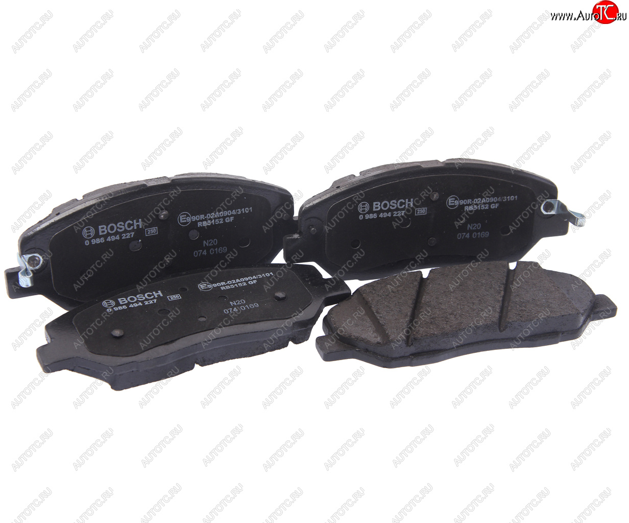 3 099 р. Колодки тормозные передние (4шт.) BOSCH Hyundai Santa Fe CM рестайлинг (2009-2012)  с доставкой в г. Кемерово