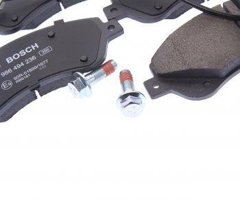 3 699 р. Колодки тормозные передние (4шт.) BOSCH Ford Transit цельнометаллический фургон (2006-2014)  с доставкой в г. Кемерово. Увеличить фотографию 2