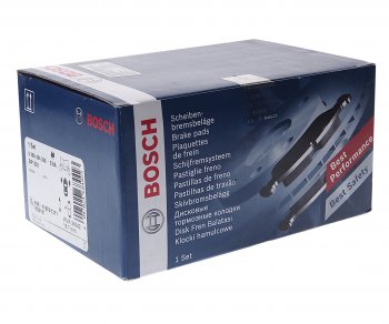 2 999 р. Колодки тормозные передние (4шт.) BOSCH Honda CR-V RM1,RM3,RM4 рестайлинг (2014-2018)  с доставкой в г. Кемерово. Увеличить фотографию 2