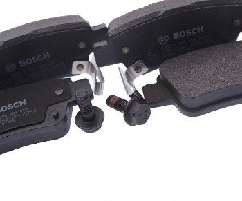 2 759 р. Колодки тормозные задние (4шт.) BOSCH Honda CR-V RE1,RE2,RE3,RE4,RE5,RE7 дорестайлинг (2007-2010)  с доставкой в г. Кемерово. Увеличить фотографию 2
