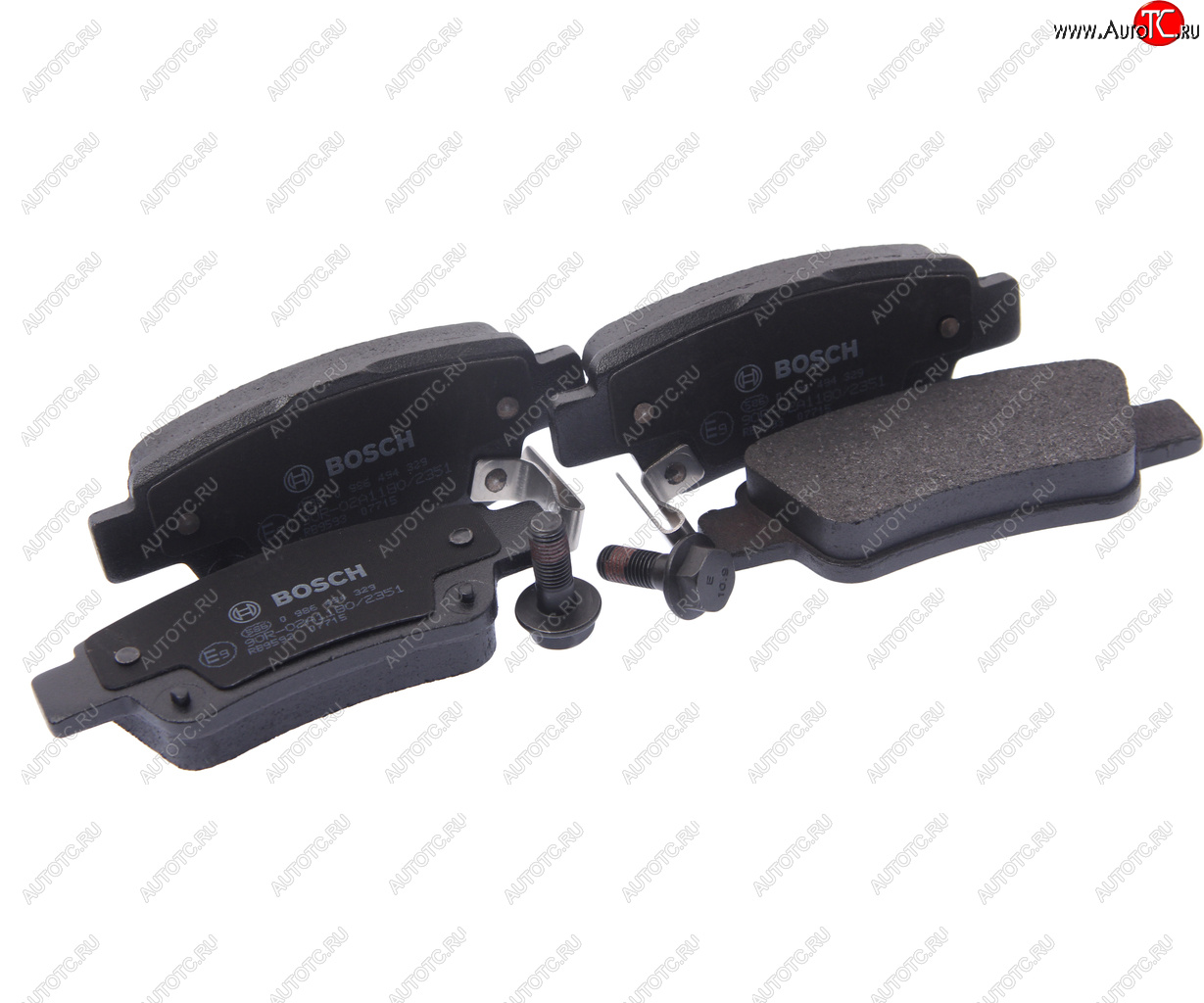 2 759 р. Колодки тормозные задние (4шт.) BOSCH Honda CR-V RE1,RE2,RE3,RE4,RE5,RE7 дорестайлинг (2007-2010)  с доставкой в г. Кемерово