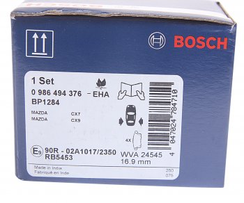 2 389 р. Колодки тормозные задние (4шт.) BOSCH Mazda CX-7 ER дорестайлинг (2006-2010)  с доставкой в г. Кемерово. Увеличить фотографию 4