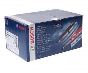 4 949 р. Колодки тормозные передние MКПП (4шт.) BOSCH Honda Accord 9 CR седан дорестайлинг (2013-2016)  с доставкой в г. Кемерово. Увеличить фотографию 2