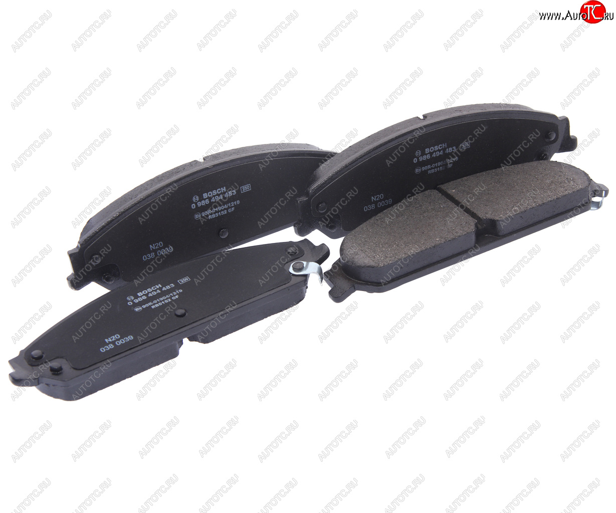 5 499 р. Колодки тормозные передние (4шт.) BOSCH Chrysler 300C LX седан (2004-2011)  с доставкой в г. Кемерово