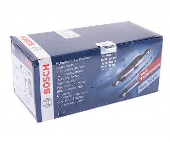 2 579 р. Колодки тормозные передние (4шт.) BOSCH Nissan Qashqai 1 J10 рестайлинг (2010-2013)  с доставкой в г. Кемерово. Увеличить фотографию 3