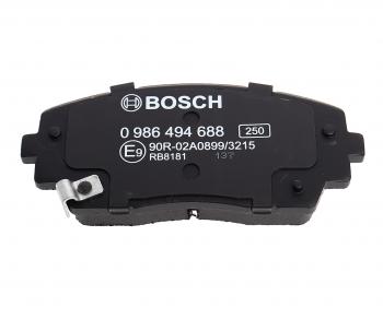 3 279 р. Колодки тормозные передние (4шт.) BOSCH KIA Picanto 2 TA хэтчбэк 5 дв. дорестайлинг (2011-2015)  с доставкой в г. Кемерово. Увеличить фотографию 4