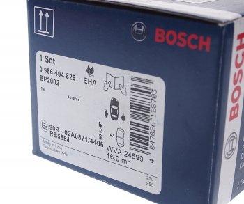 2 759 р. Колодки тормозные задние (4шт.) BOSCH KIA Sorento UM/Prime дорестайлинг (2014-2018)  с доставкой в г. Кемерово. Увеличить фотографию 3