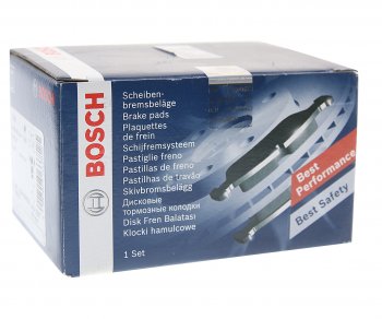 1 699 р. Колодки тормозные передние (4шт.) BOSCH Peugeot 206 универсал 2EK рестайлинг (2002-2006)  с доставкой в г. Кемерово. Увеличить фотографию 2