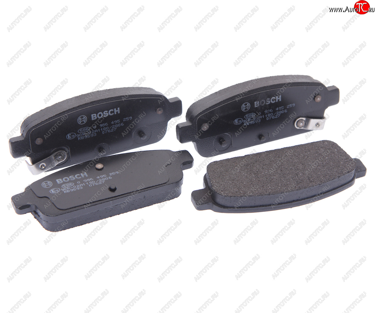 1 359 р. Колодки тормозные задние (4шт.) BOSCH Chevrolet Cruze J300 седан дорестайлинг (2009-2012)  с доставкой в г. Кемерово