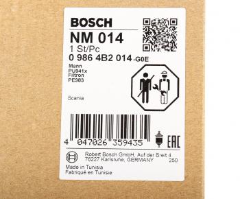 929 р. Фильтр топливный SCANIA 164 дв.DC16.01020305 BOSCH BOSCH 09864b2014  с доставкой в г. Кемерово. Увеличить фотографию 5