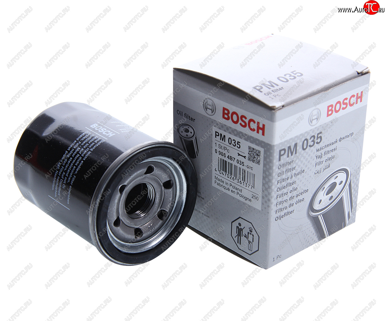 399 р. Фильтр масляный HONDA Accord (03-),CR-V (02-) (2.02.4) BOSCH BOSCH 09864b7035  с доставкой в г. Кемерово