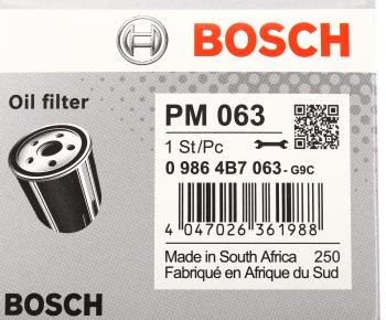 399 р. Фильтр масляный MITSUBISHI Lancer 10 (09-) (1.8) BOSCH BOSCH 09864b7063 BOSCH 09864b7063  с доставкой в г. Кемерово. Увеличить фотографию 4
