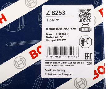 2 899 р. Фильтр-патрон DAF CF75,85,95 (M41х1.5мм h=134мм) осушителя воздуха BOSCH BOSCH 0986628253  с доставкой в г. Кемерово. Увеличить фотографию 4