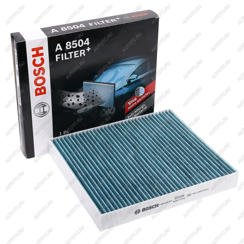 2 059 р. Фильтр воздушный салона VW Polo SKODA Fabia (-10) угольный BOSCH BOSCH 0986628504 BOSCH 0986628504  с доставкой в г. Кемерово