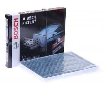 1 369 р. Фильтр воздушный салона NISSAN Qashqai (J10E),X-Trail (T31) угольный BOSCH BOSCH 0986628524  с доставкой в г. Кемерово. Увеличить фотографию 1