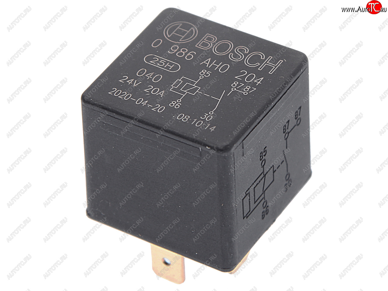 379 р. Реле электромагнитное 24V 5-ти контактное (20A) с сопротивлением BOSCH BOSCH 0986ah0204  с доставкой в г. Кемерово